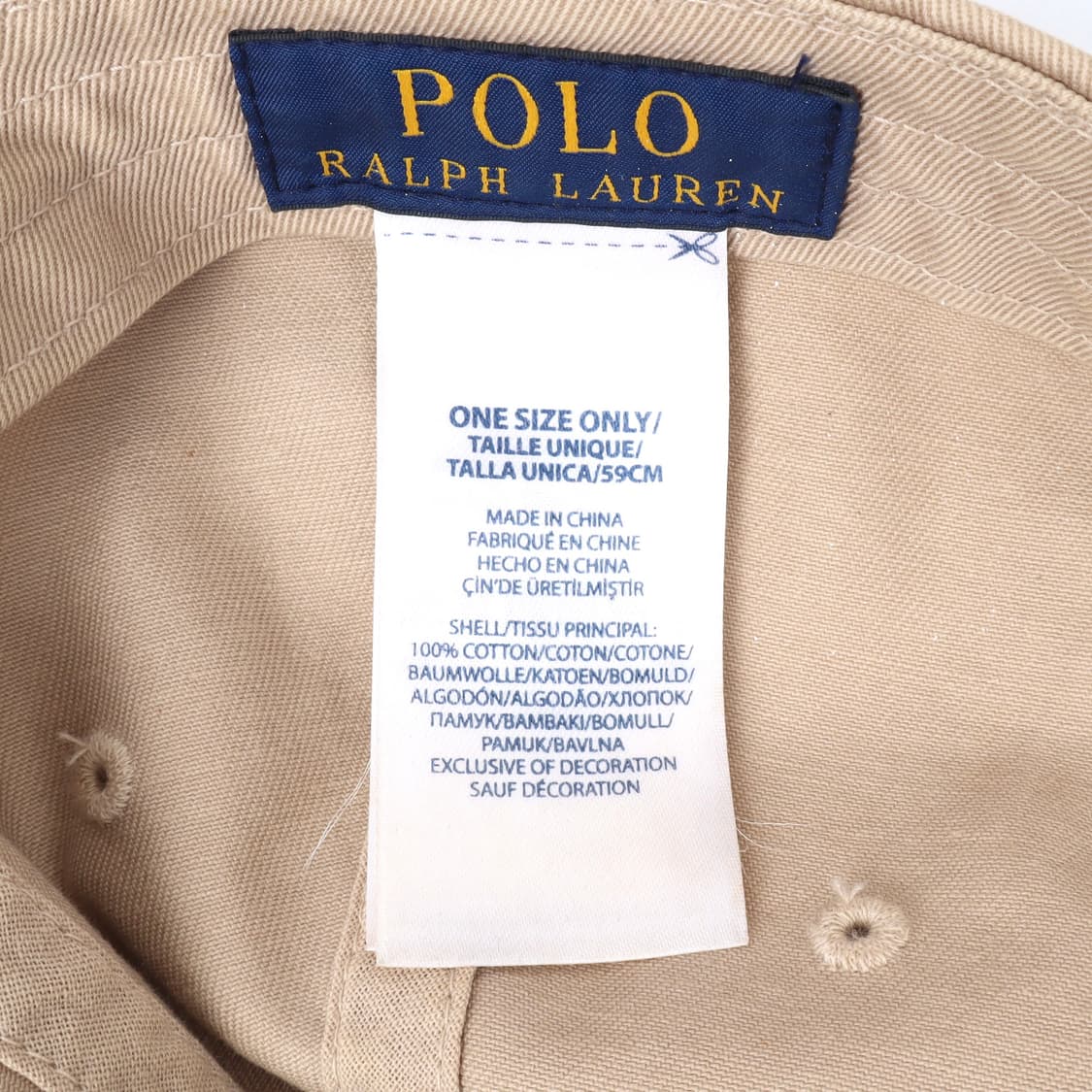 폴로 랄프로렌 베이지 베이직포니 볼캡 상품이미지8