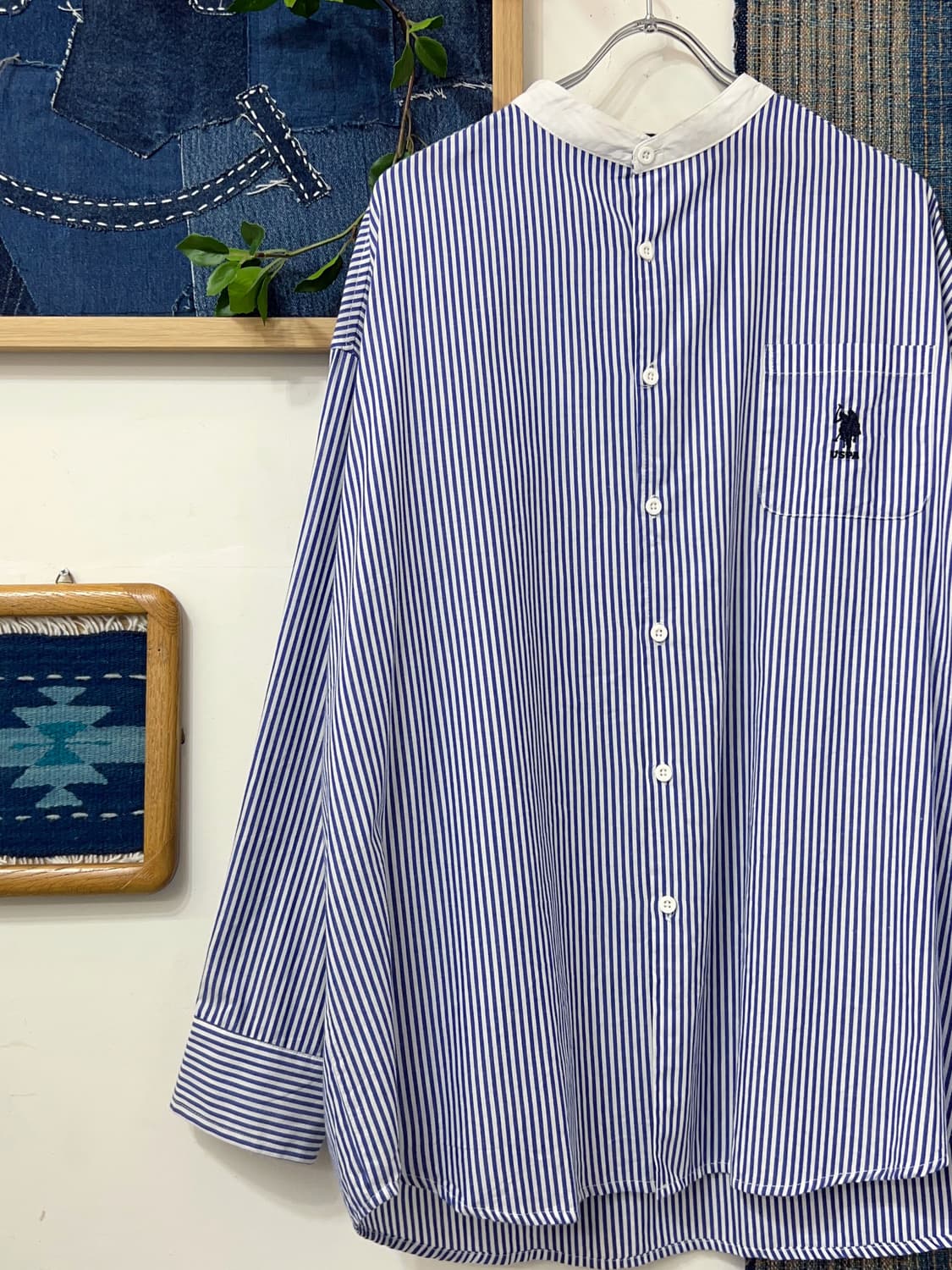 👧🏻U.S.POLO ASSN   Stripe China Shirt 상품이미지8