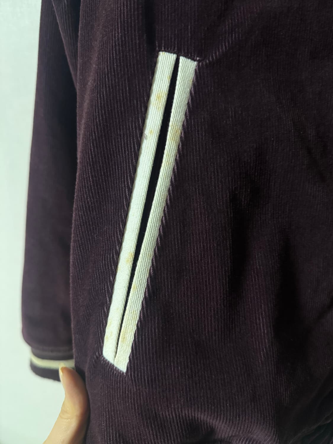 스투시 기본 SS 버건디 코듀로이 자켓 상품이미지2