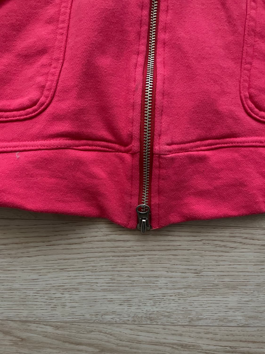 보세 핑크 삼단쭈리 크롭집업 스웨트 상품이미지4