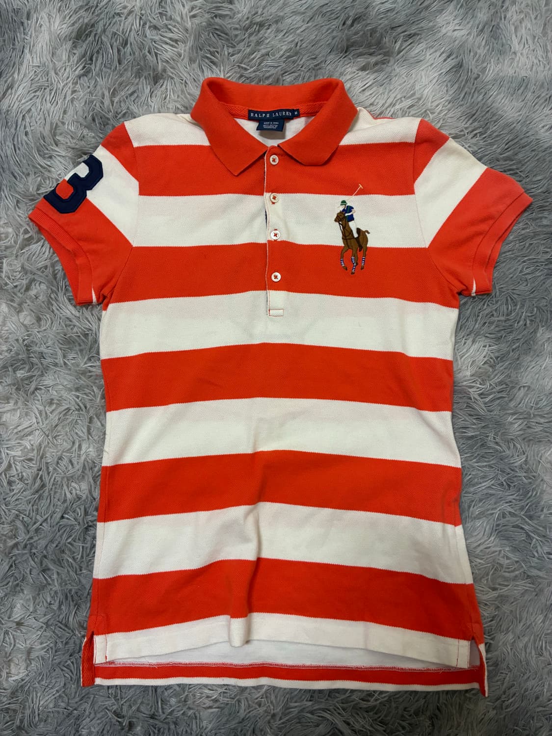 폴로 랄프로렌 y2k 빅포니 여리핏 pk카라티(m) 상품이미지3