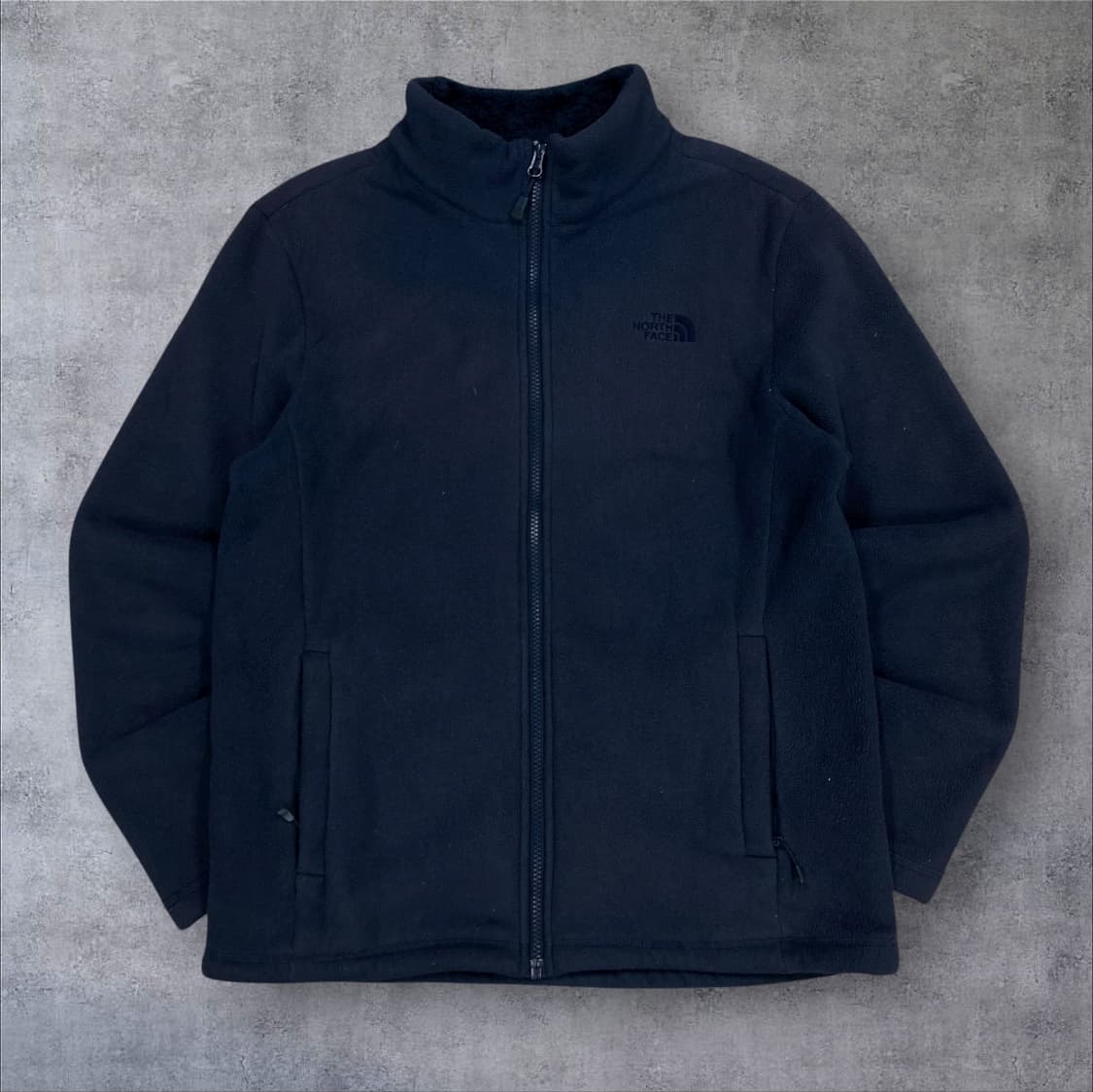 노스페이스 네이비 컬러 스몰 로고 플리스 자켓 상품이미지1