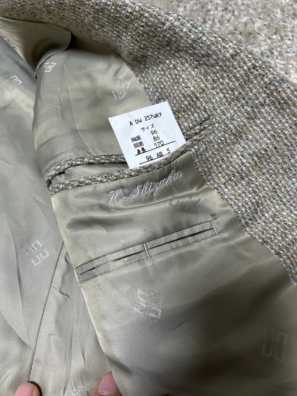 일제 닥스 알파카 블레이저 사이즈 105 상품이미지7