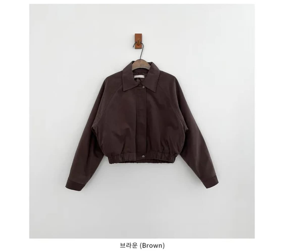 어텀 래글런 브라운 봄버 누빔점퍼 자켓 상품이미지3