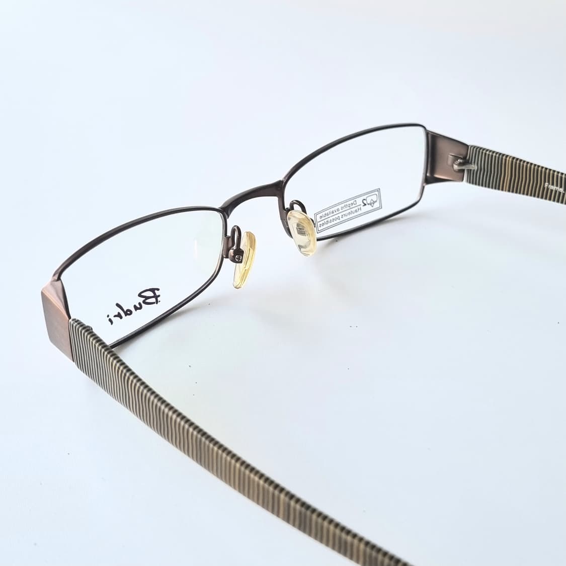 데드스탁 빈티지 슬림 사각 긱시크 콤비 안경테 상품이미지3