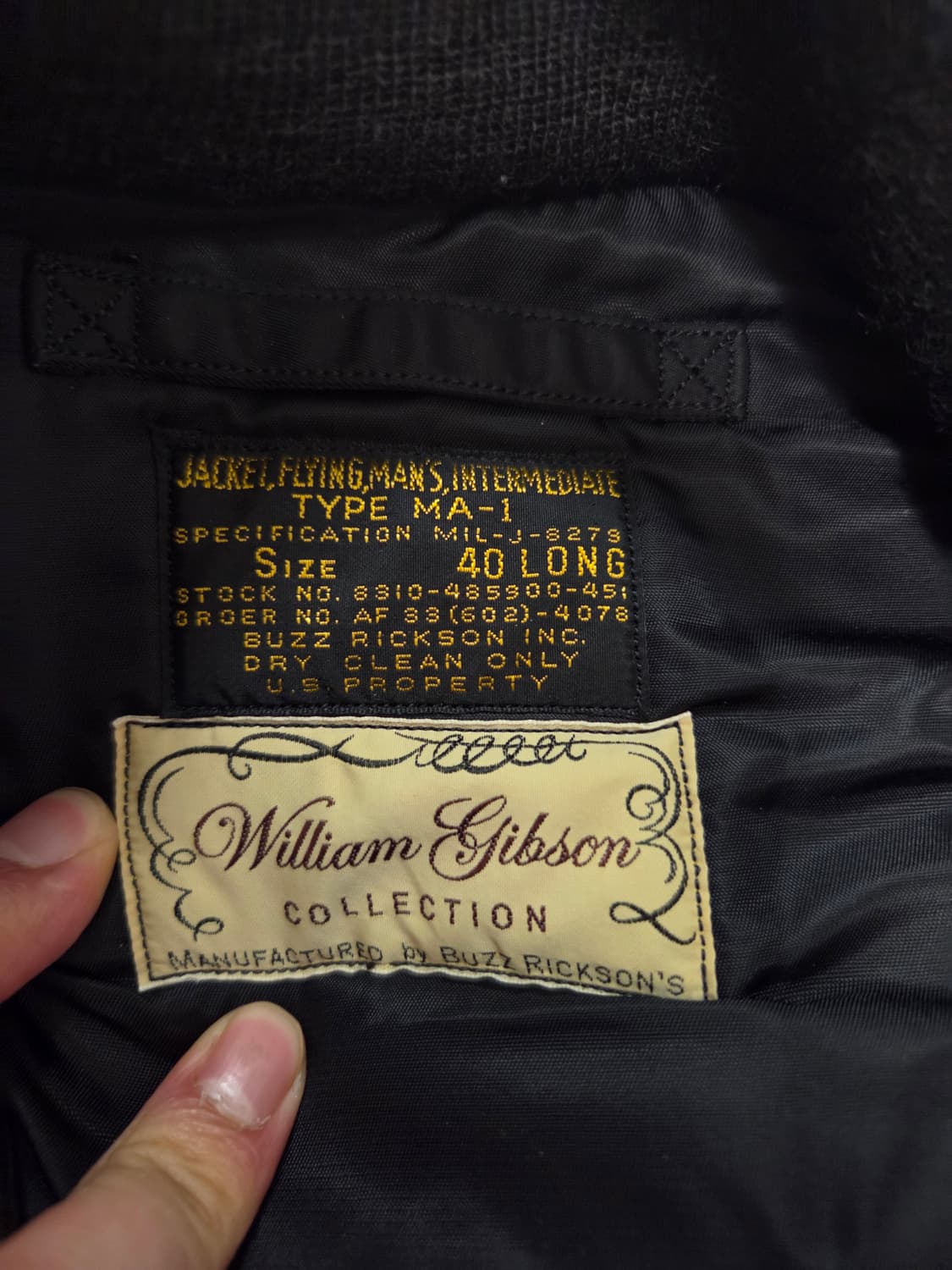 버즈릭슨 윌리엄깁슨 MA-1 상품이미지2