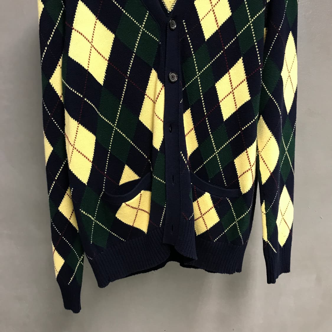 폴로 랄프로렌 체크 니트 가디건 L 상품이미지3