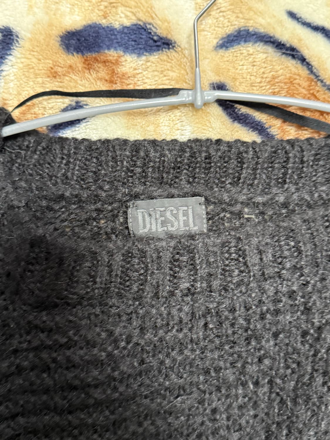 디젤 그런지 사선 테슬 니트 원피스 상품이미지3