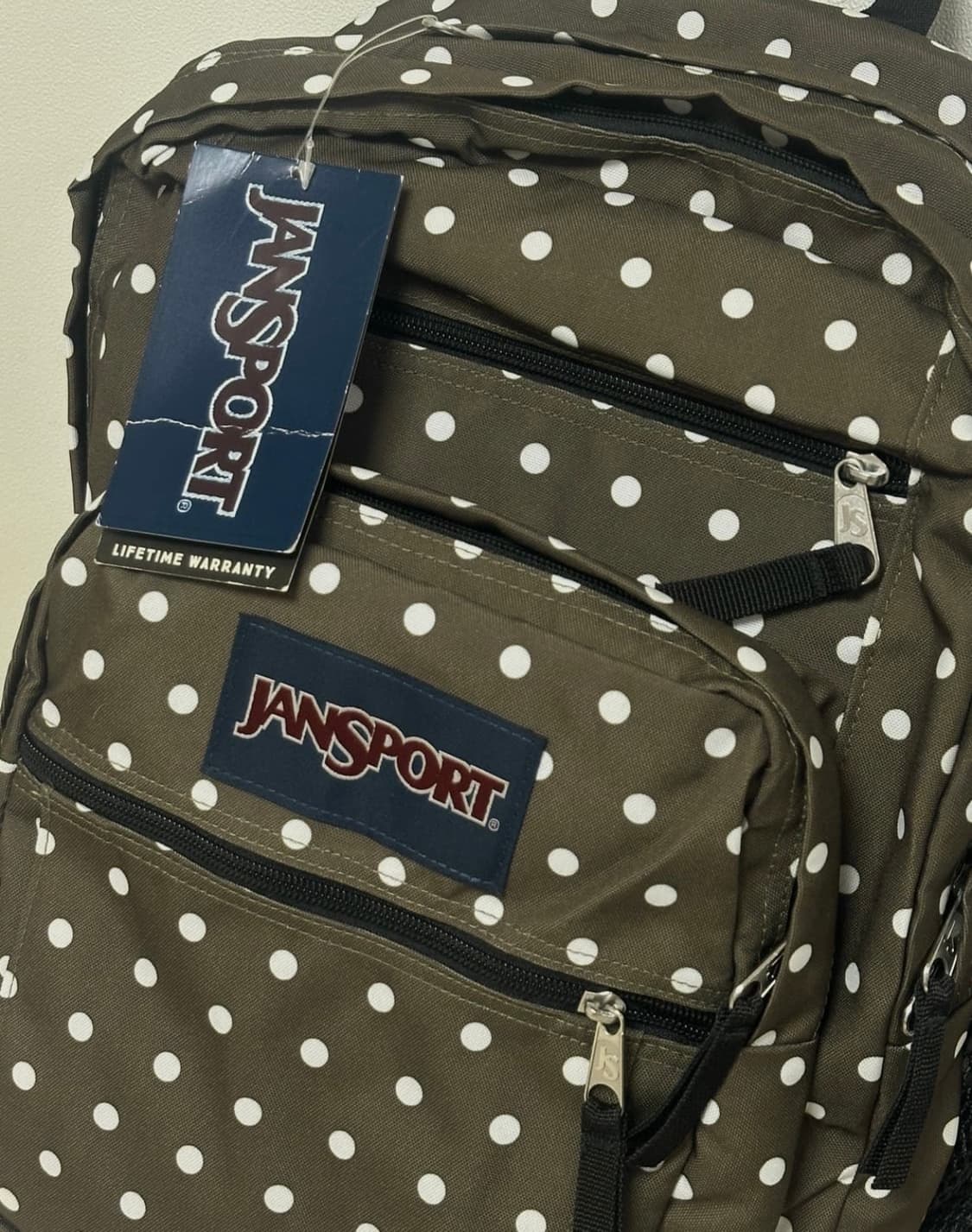 (새상품)잔스포츠 백팩 카키 도트 상품이미지4