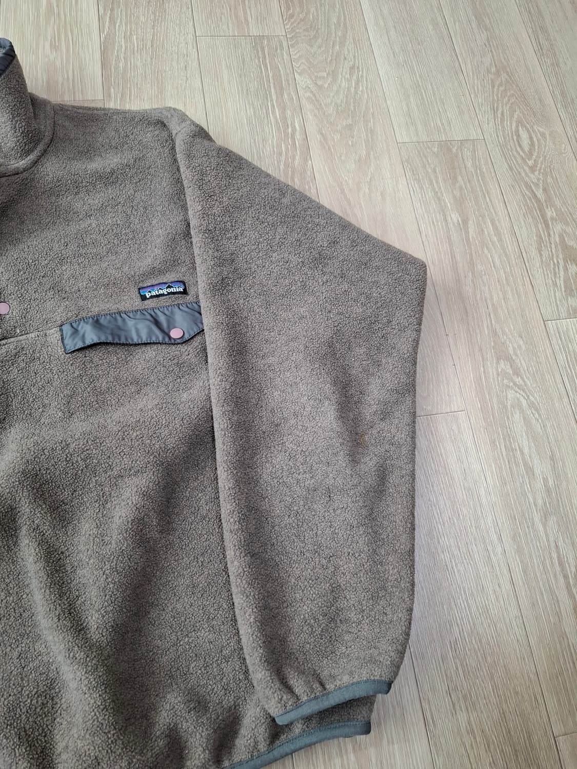 L 빈티지 90S USA메이드 파타고니아 신칠라 브라운 상품이미지4