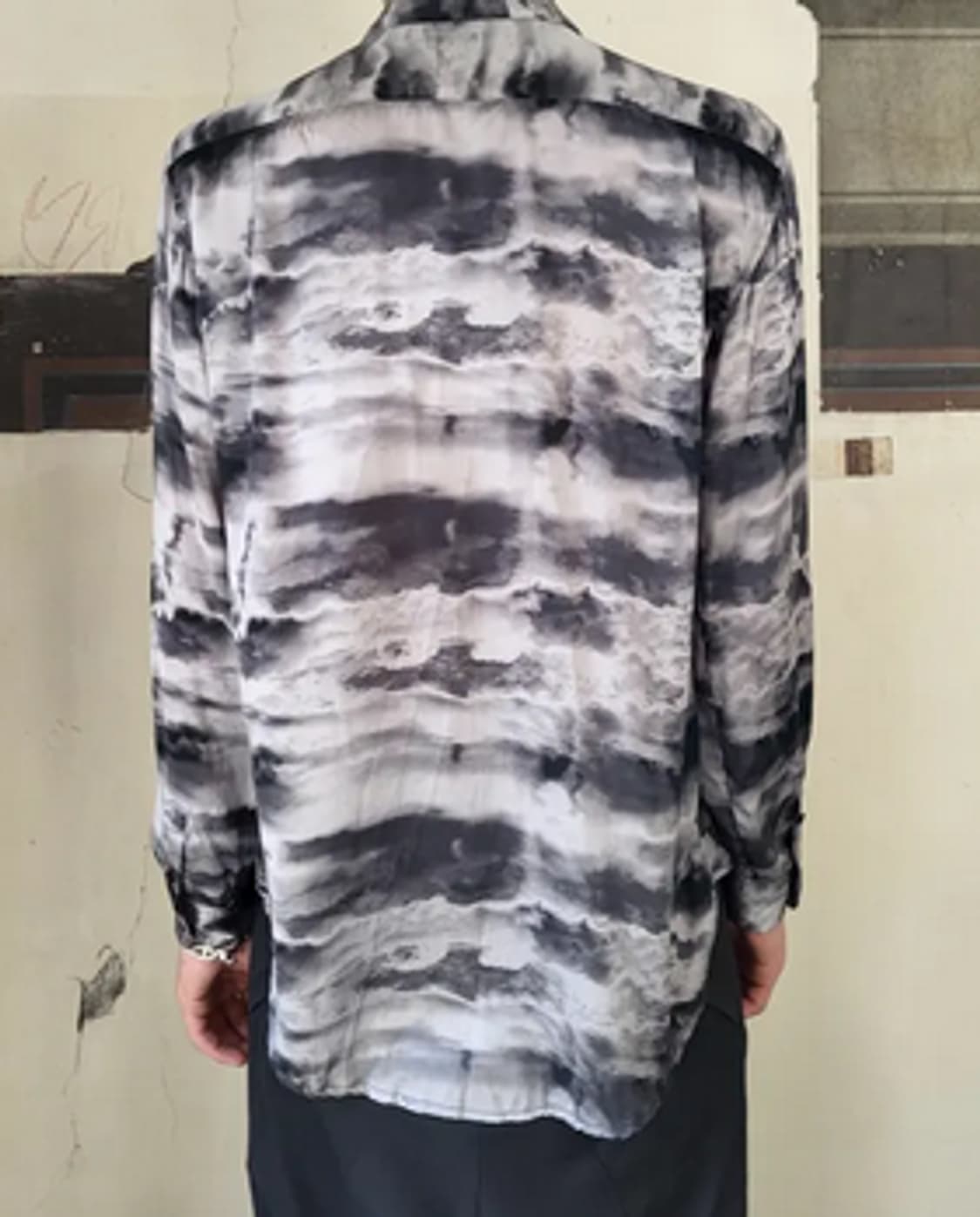 Geoffrey B Small Storm Clouds Silk Shirt 상품이미지2