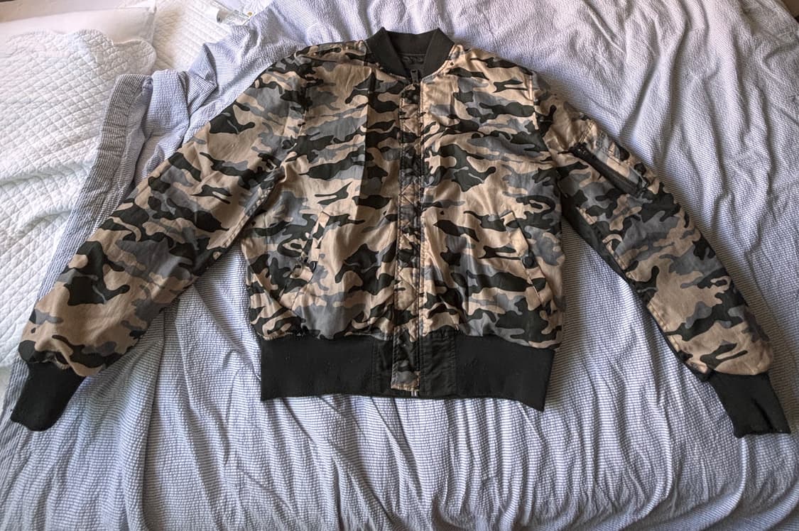 현행에선 못 만나는 무드 - 90s 알파 카모 MA-1 2XL 상품이미지2
