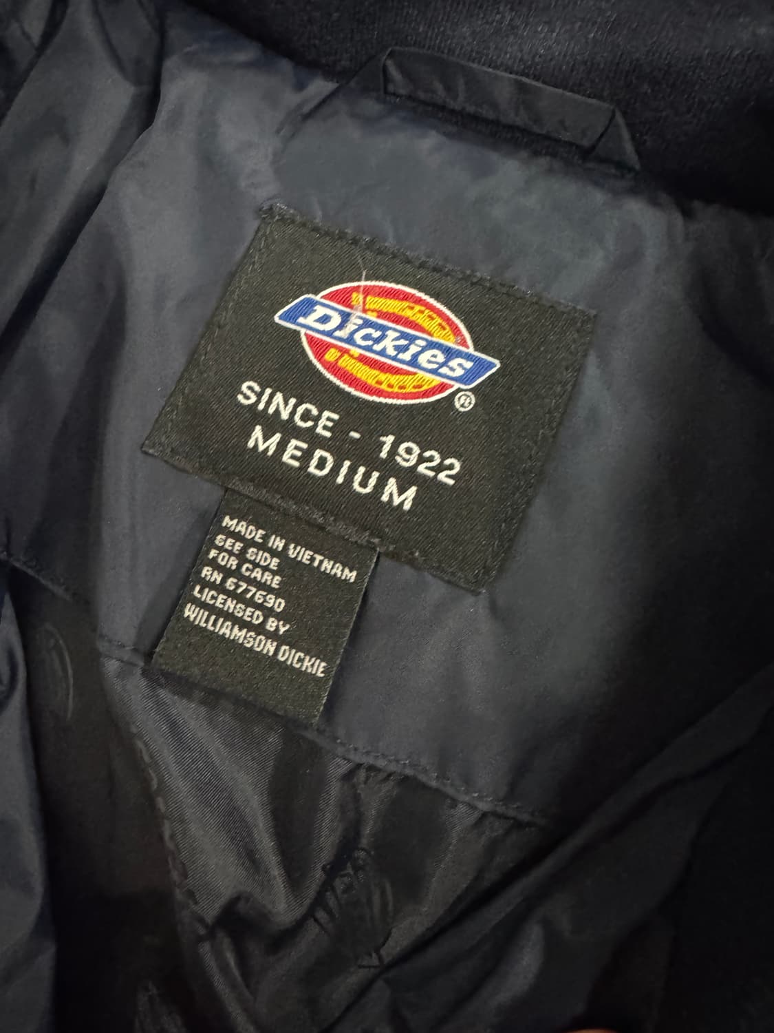 디키즈 Dickies 나일론 경량 패딩 점퍼 네이비 상품이미지3