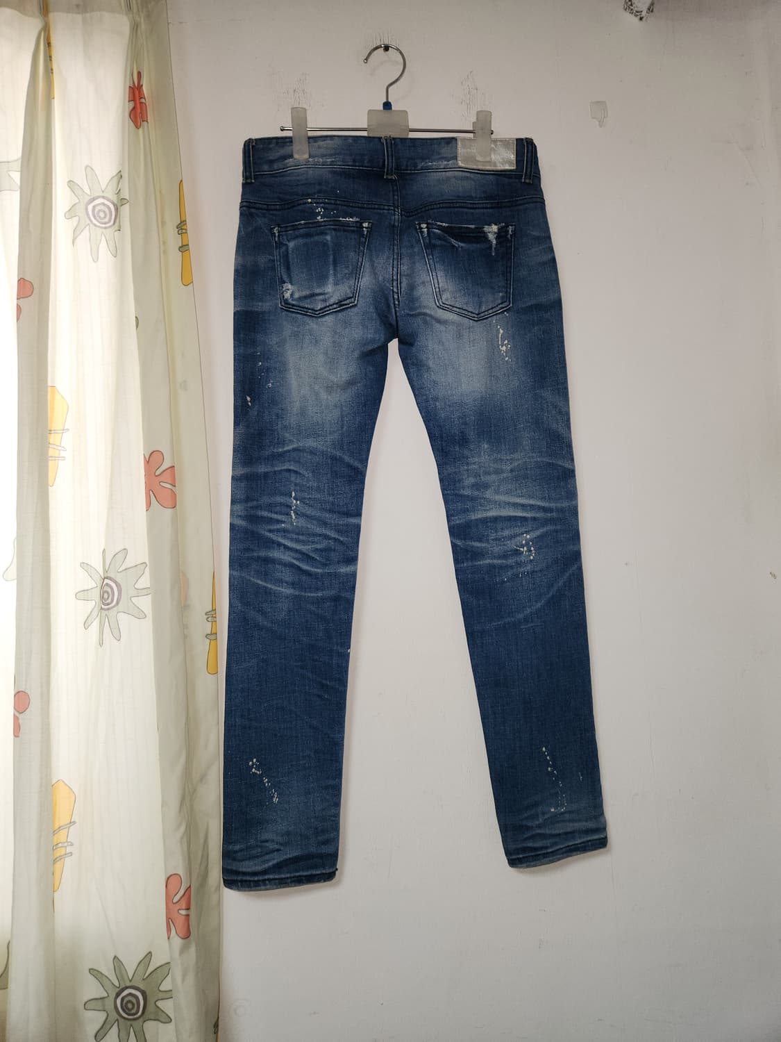 레이스 패치 데님 청바지 26 상품이미지2