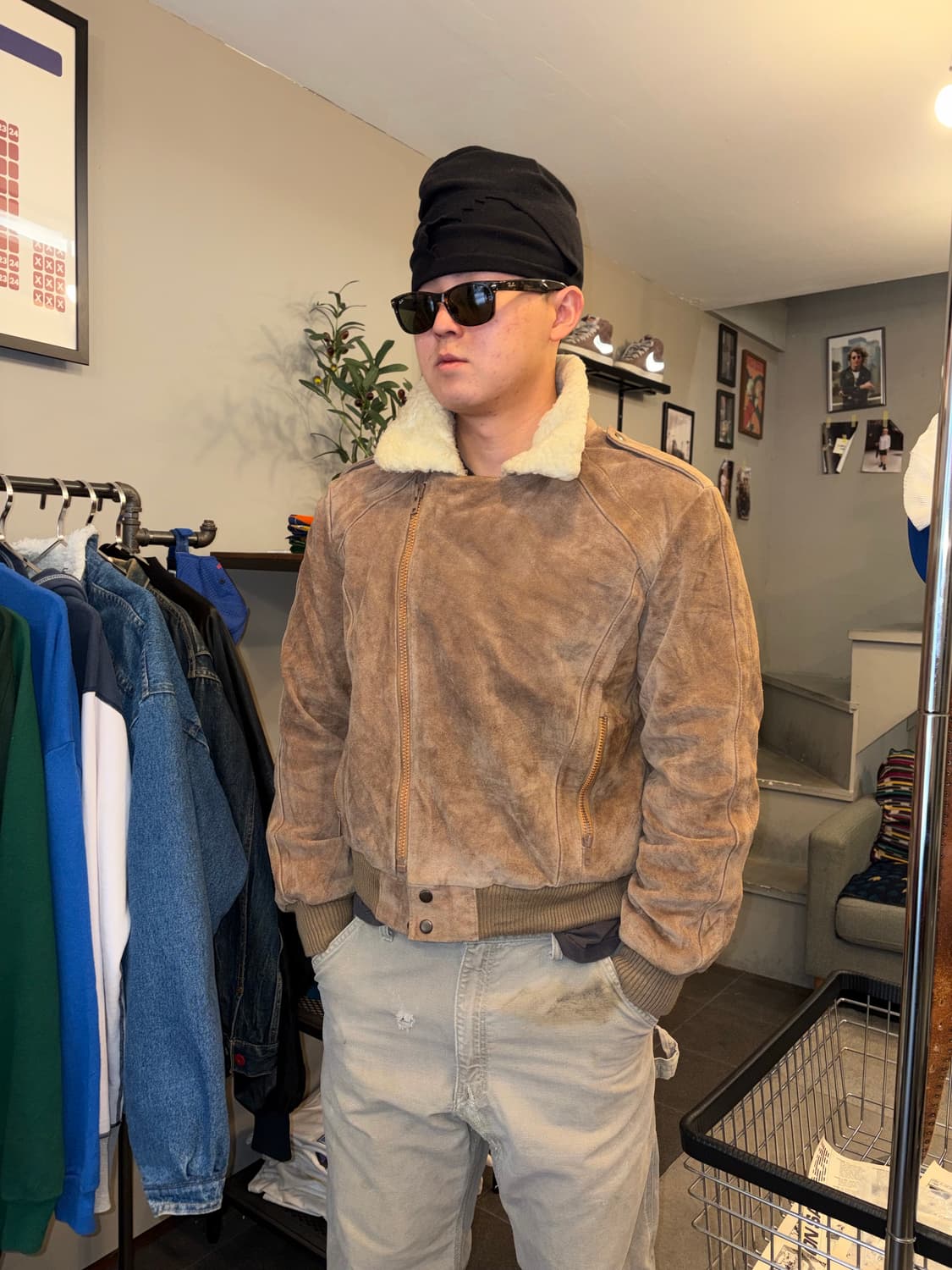 80’s Wilsons Leather rider heavy suede 상품이미지2