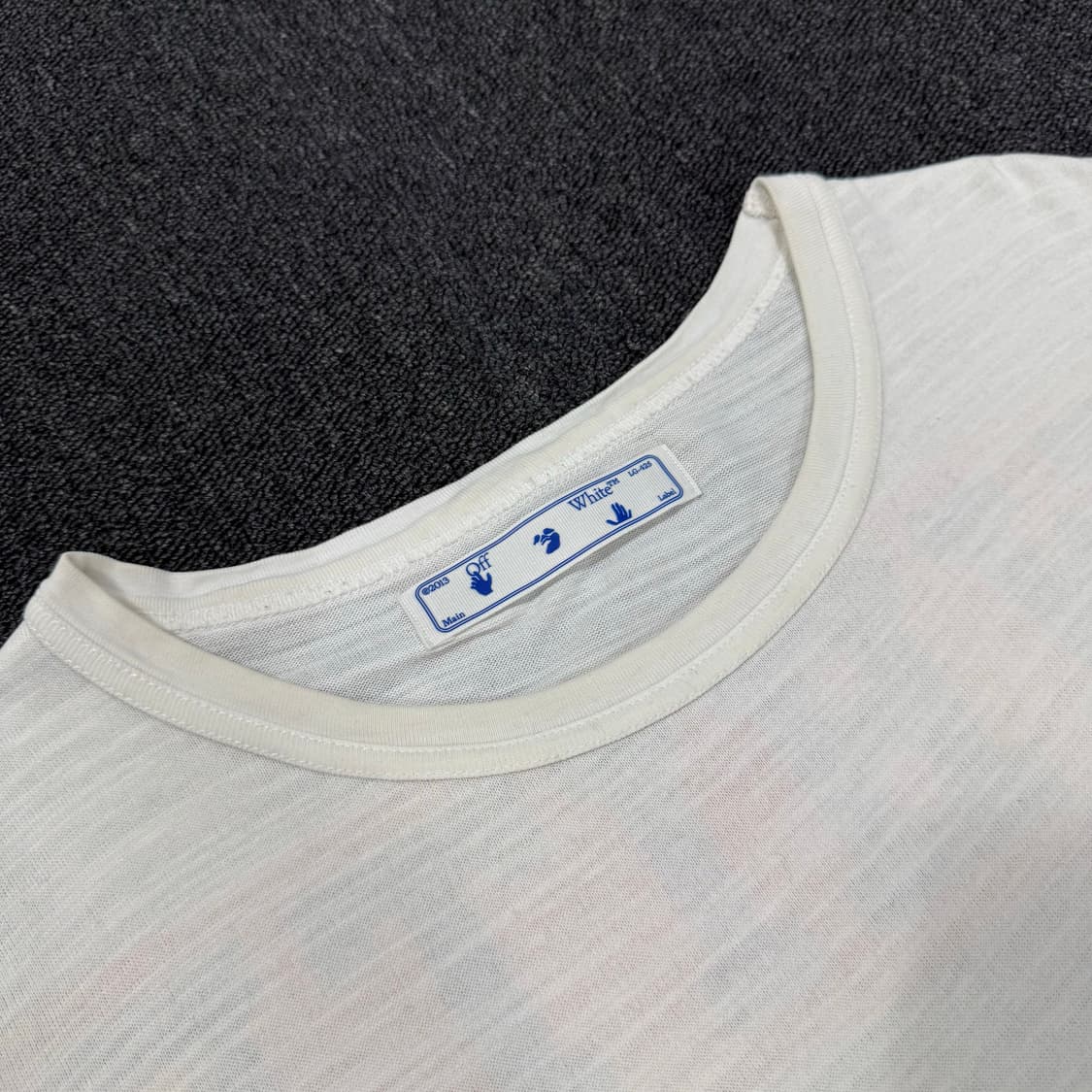 오프화이트 오렌지 박스로고 반팔티 XXL  상품이미지8