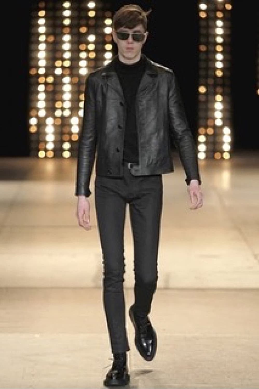 생로랑 14FW 에디 레더 트래퍼 자켓 44사이즈 상품이미지1