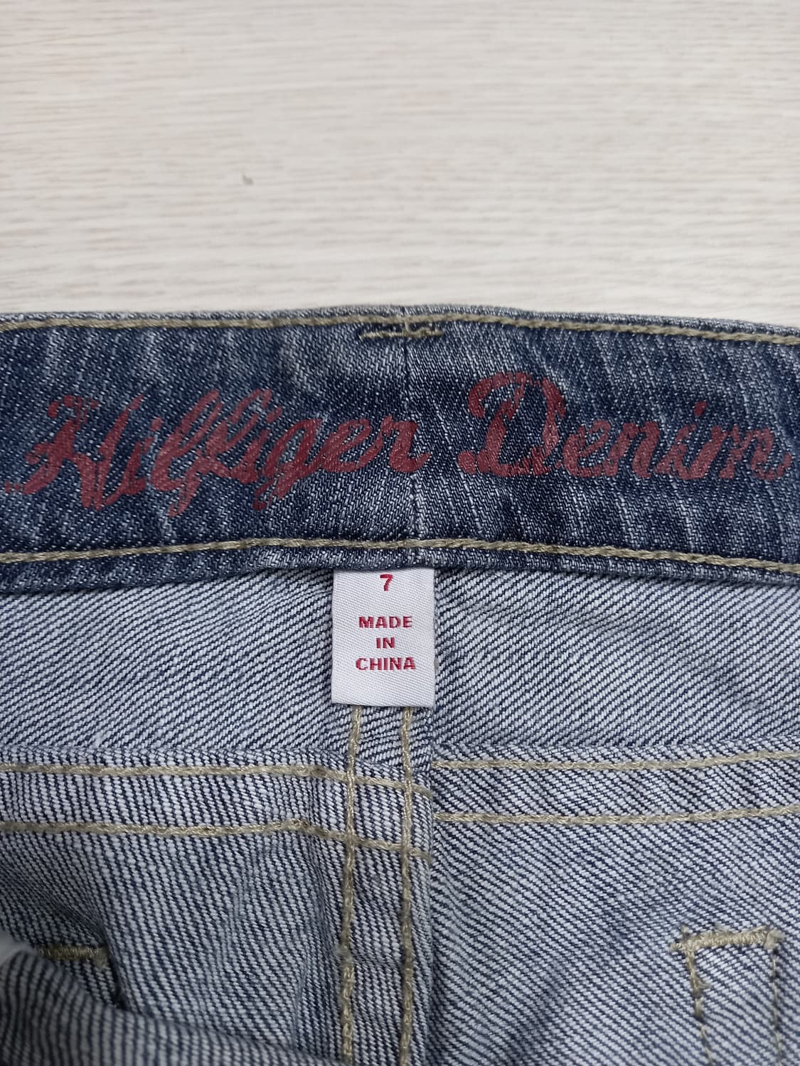 28 HILFIGER 골반 워싱 스판 부츠컷 청회색 28-900 상품이미지8