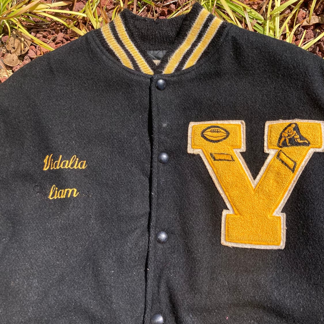 80‘s usa vidalia 레터맨 자켓 바시티 자켓 상품이미지3