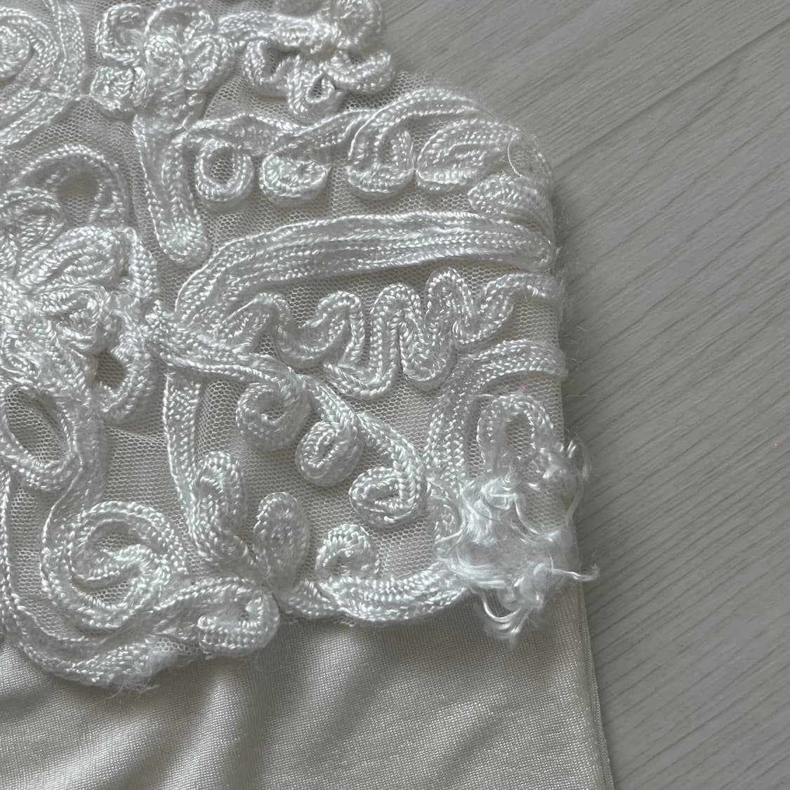 막시마 미국 빈티지 자수 레이스 실크 감성 슬리브리스 탑 상품이미지3