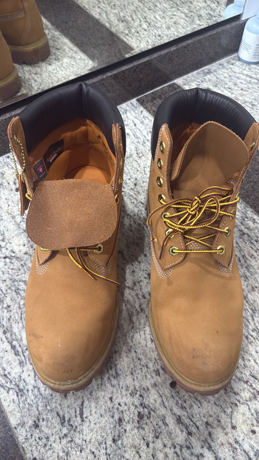 팀버랜드 프리미엄 6인치 워터프루프 부츠 위트 누벅 - 와이드 상품이미지3