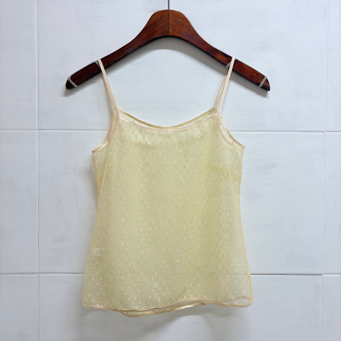 puccele 시스루 자수 슬리브리스 뷔스티에 탑 JPN  상품이미지7