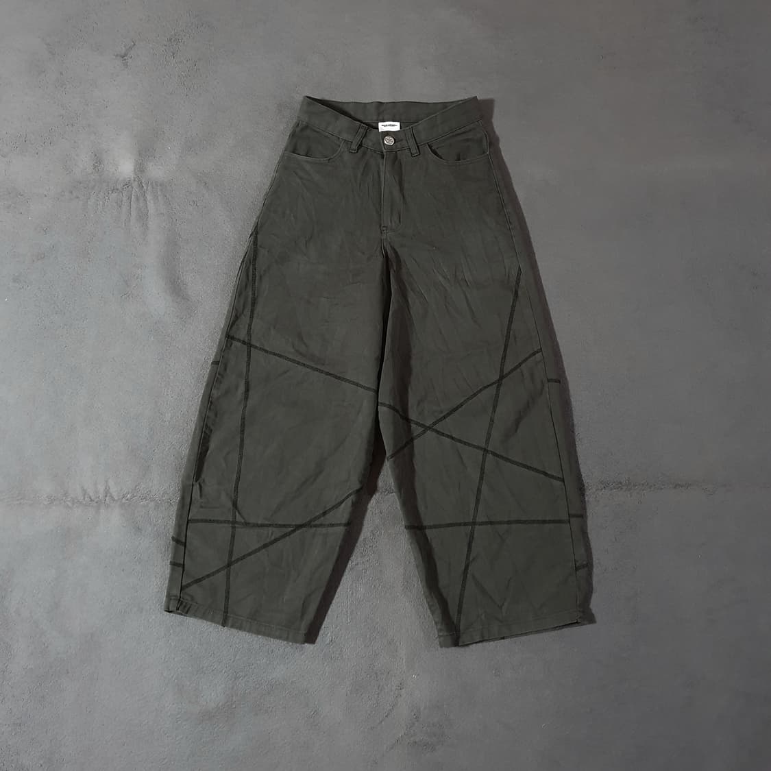 노매뉴얼 S.L 와이드 팬츠 S 차콜 상품이미지3