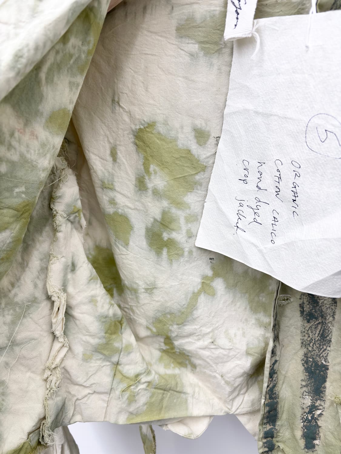 ORGANIC COTTON HAND DYED CROP JACKET 상품이미지3