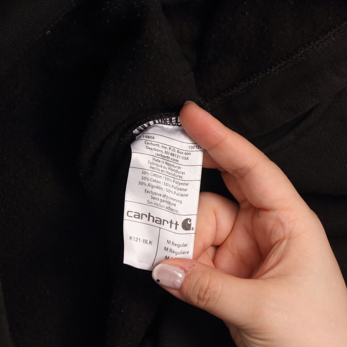 칼하트 헤비웨이트 로고 후드티 A1315 상품이미지4