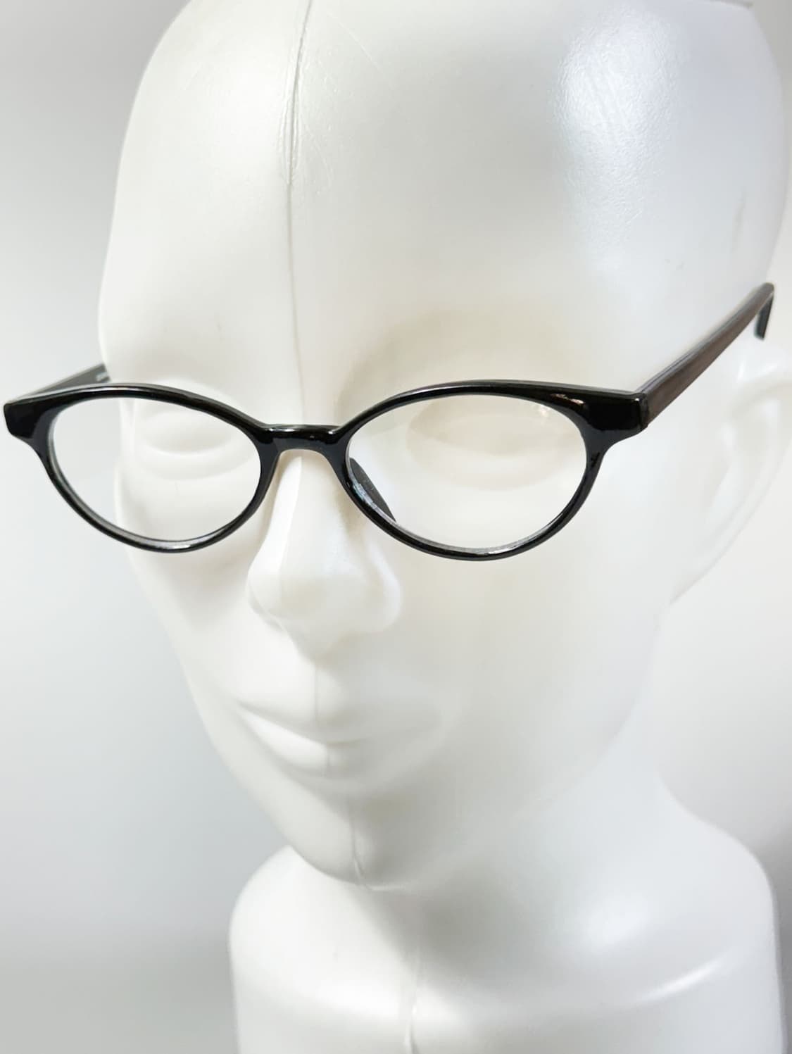 90s JOANNA 블랙 오벌 뿔테 프레임 빈티지 안경 상품이미지8