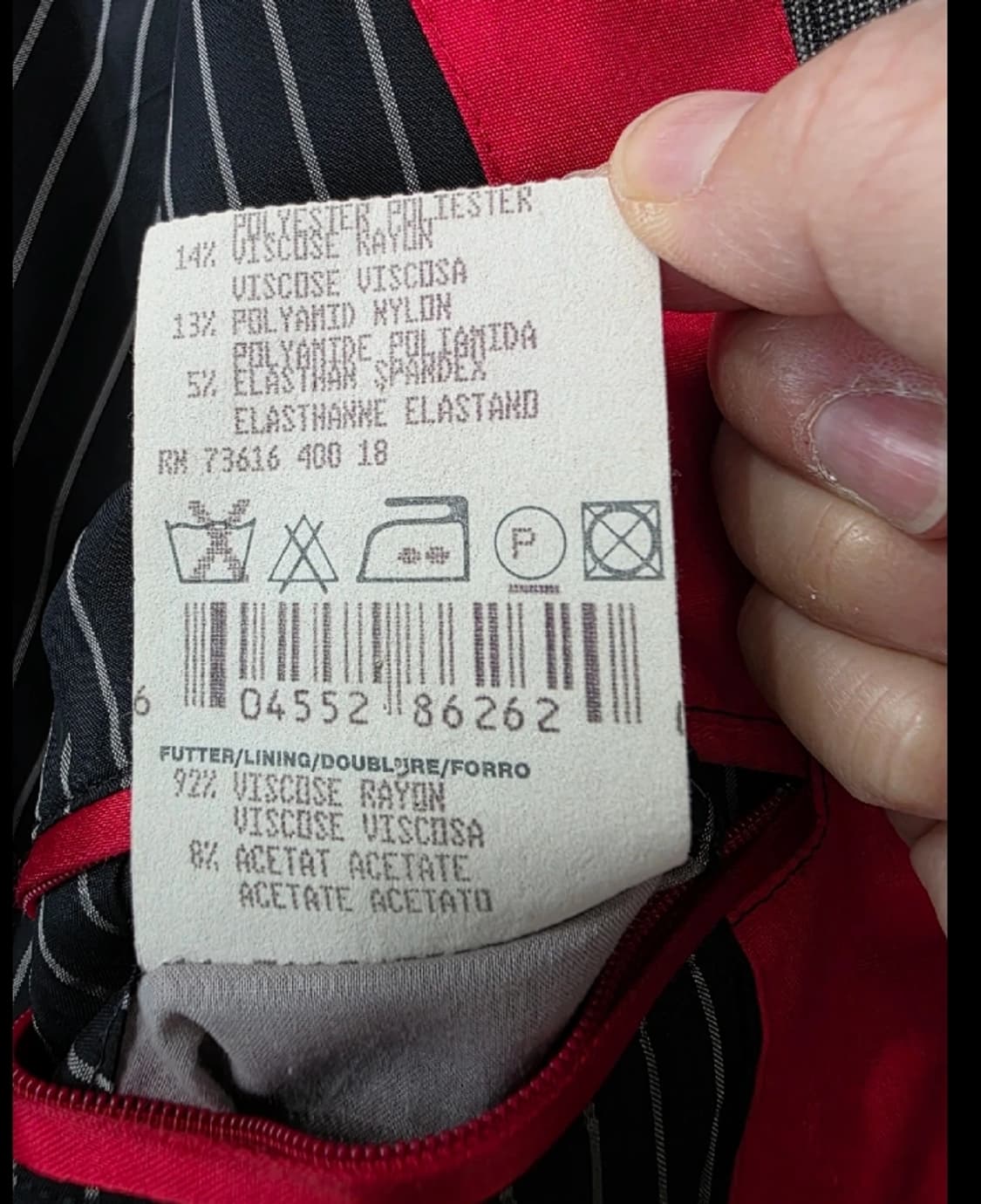 BOSS 보쓰 스트라이프 자켓 95 상품이미지9