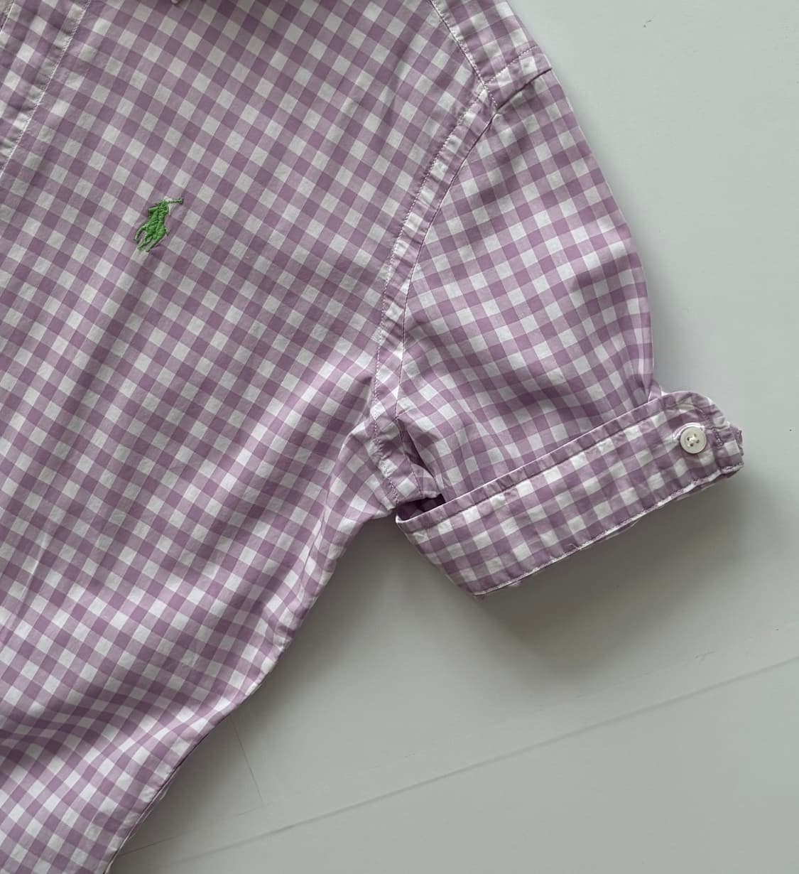 Polo 폴로랄프로렌 깅엄 체크 반팔 셔츠 상품이미지5