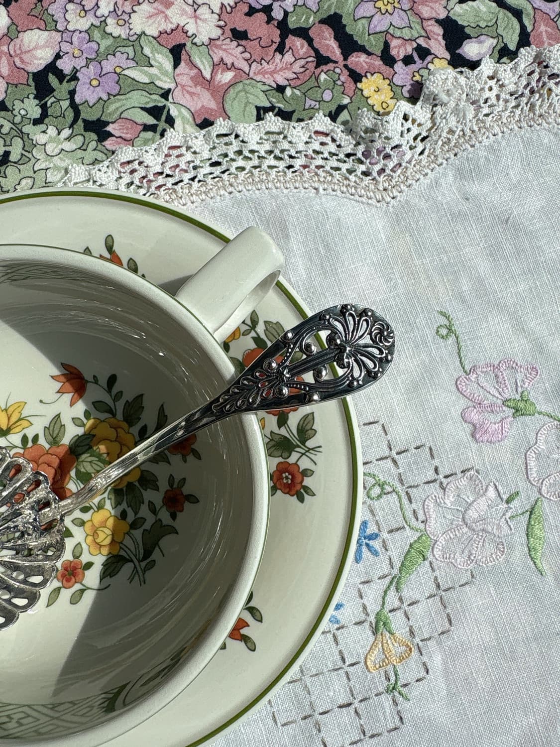 빈티지 실버플레이트 슈가 시프터 티 스트레이너 상품이미지2