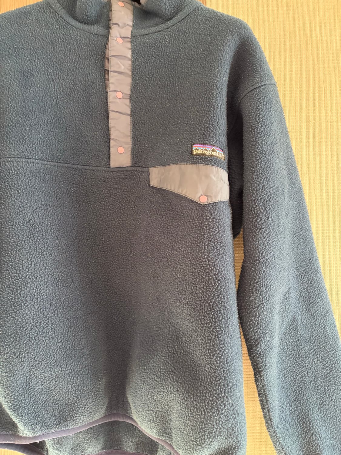 빈티지 파타고니아 신칠라 플리스 스냅티 네이비 M 상품이미지5