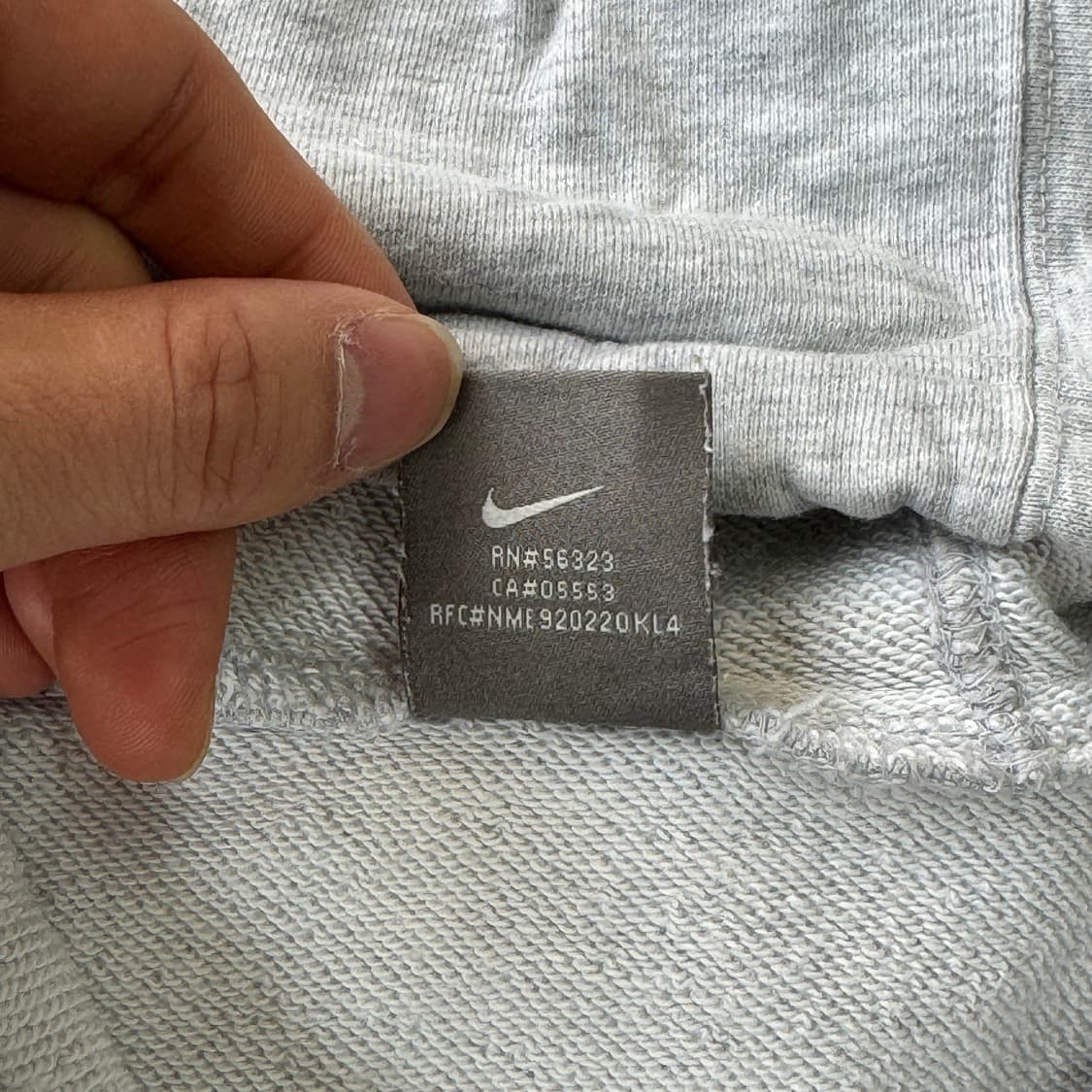 나이키 02s 빈티지 빅로고 애쉬헤더 후드 XL 상품이미지6