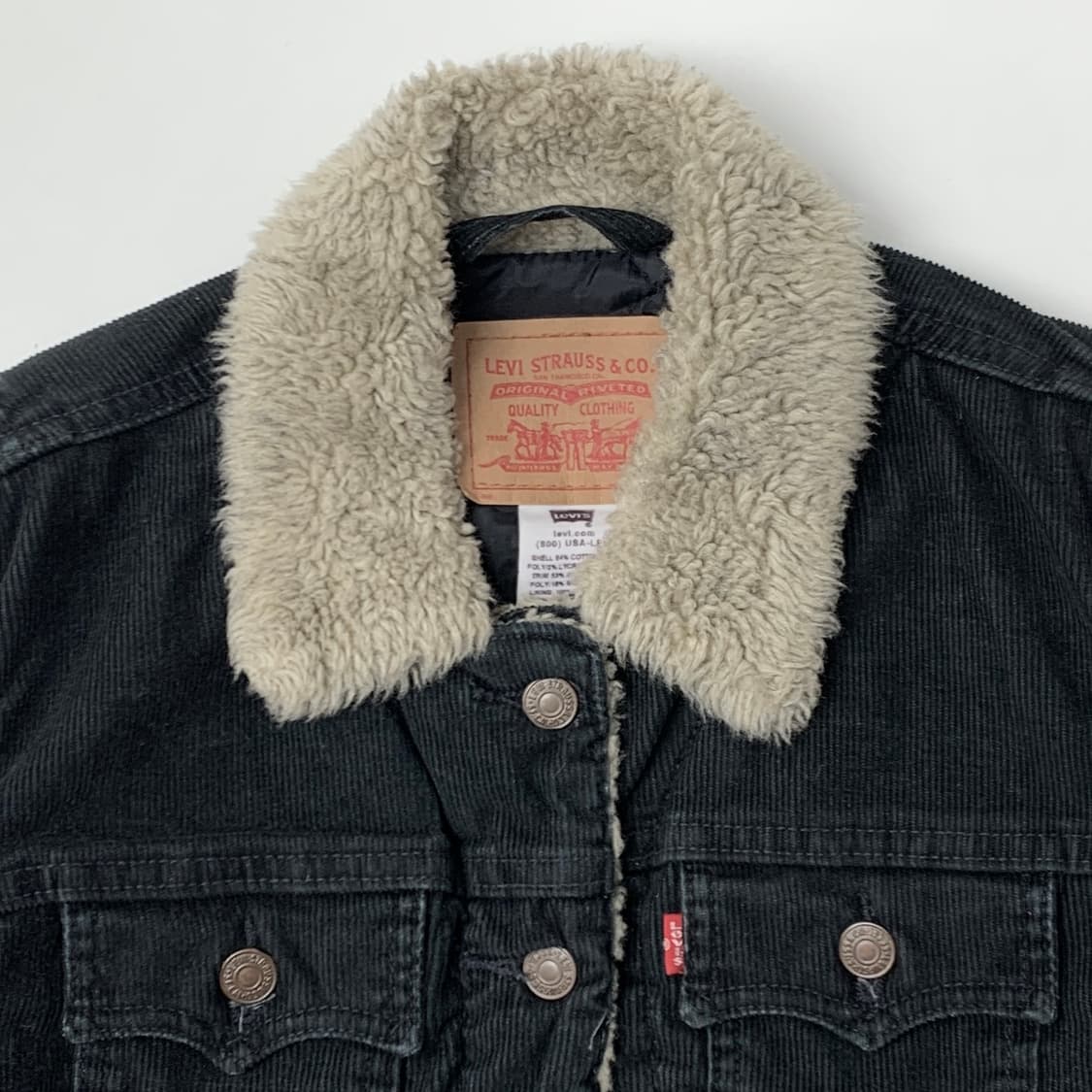 [M/정품] 리바이스 여성 코듀로이 쉐르파 자켓 상품이미지2