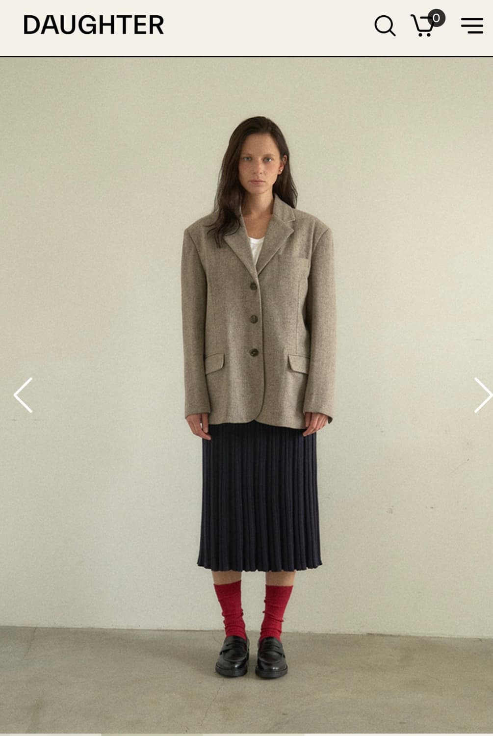 Daughter 울100%자켓 새상품 32만 -> 20만 시엔느 리본빛 상품이미지4