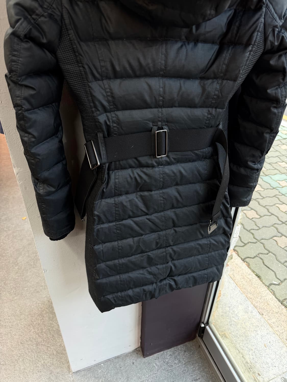 UK2/ 버버리 아비데일 벨티드 퍼 롱패딩 점퍼 상품이미지8