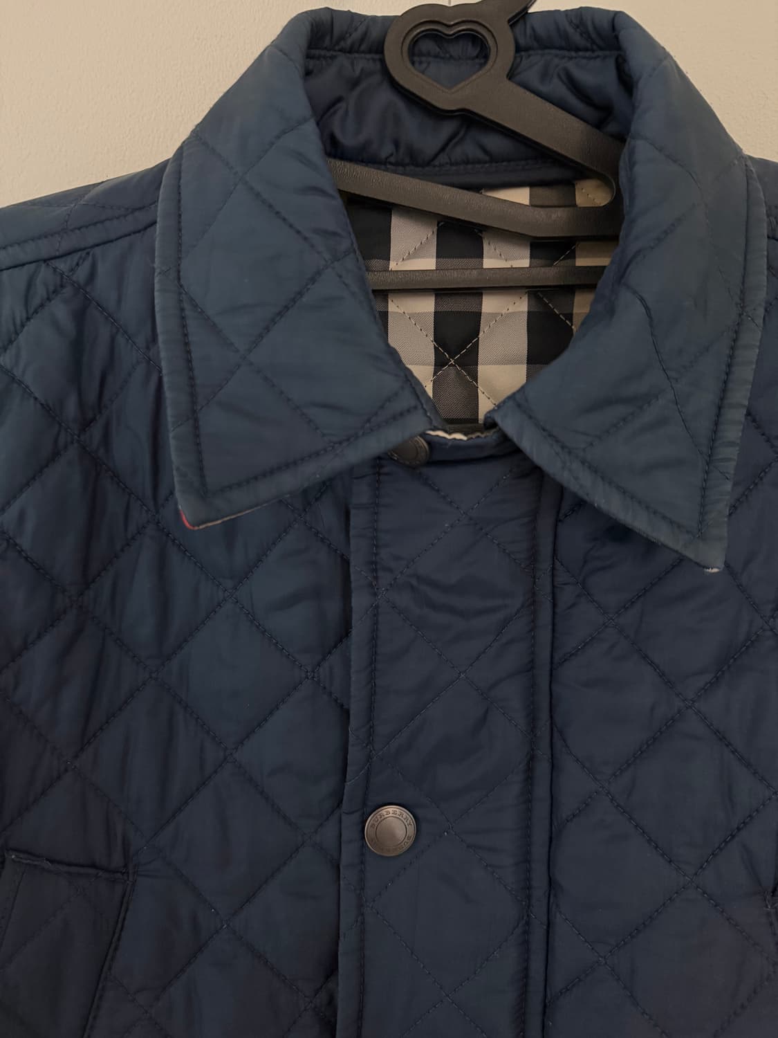 버버리 퀼팅 자켓 네이비(55) 상품이미지4