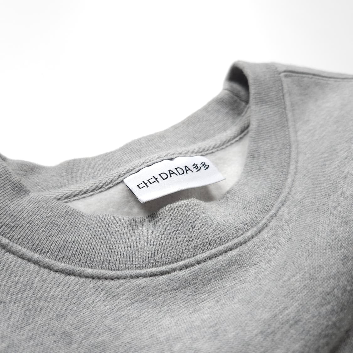다다이즘 빅로고 멜란지 크루넥 스웻셔츠 (XL) 상품이미지5