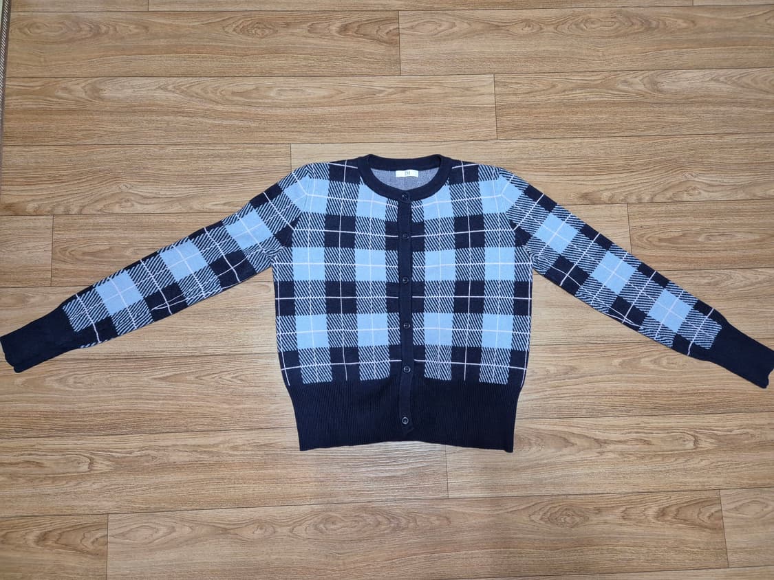 잇미샤 체크 니트 가디건 상품이미지3