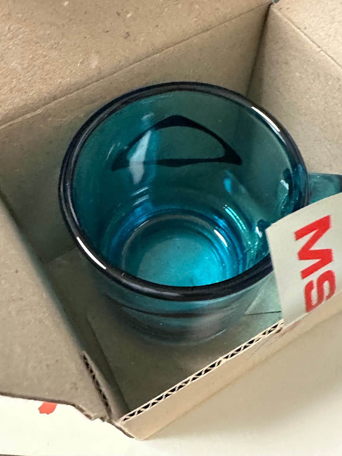 미스치프 글래스 머그 아쿠아 블루 새상품 상품이미지6