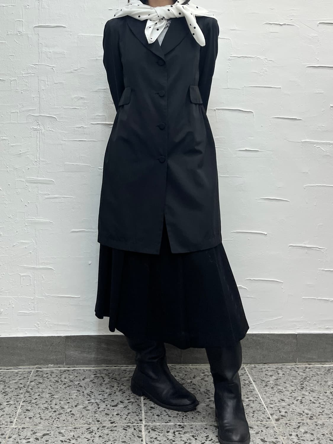 Black spring half jacket 상품이미지5