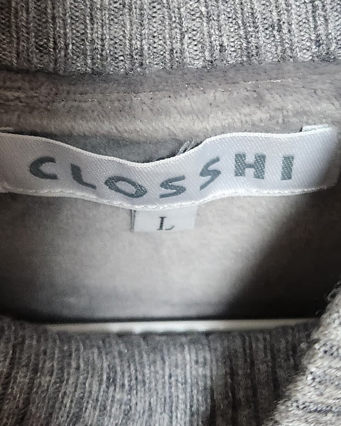 Closshi 일본 빈티지 그레이 폴라티 상품이미지3