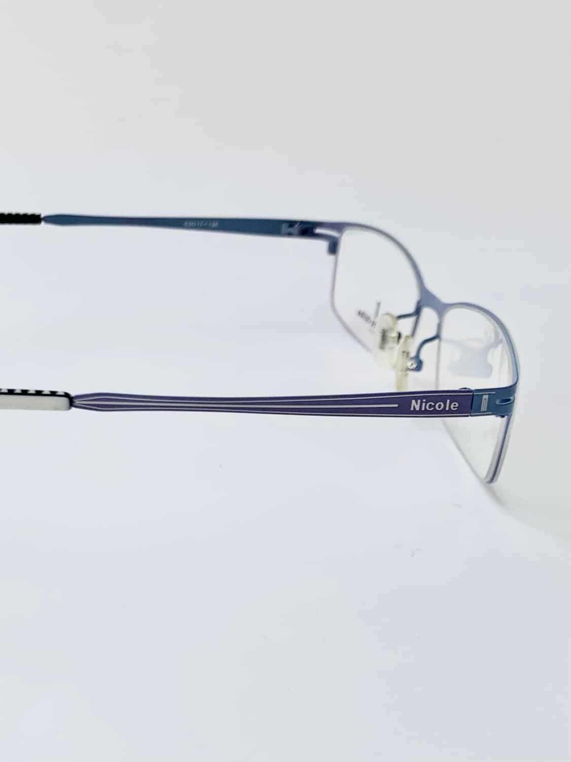 [픽키-606] 블루 메탈 안경 데드스탁 사각 프레임  상품이미지5