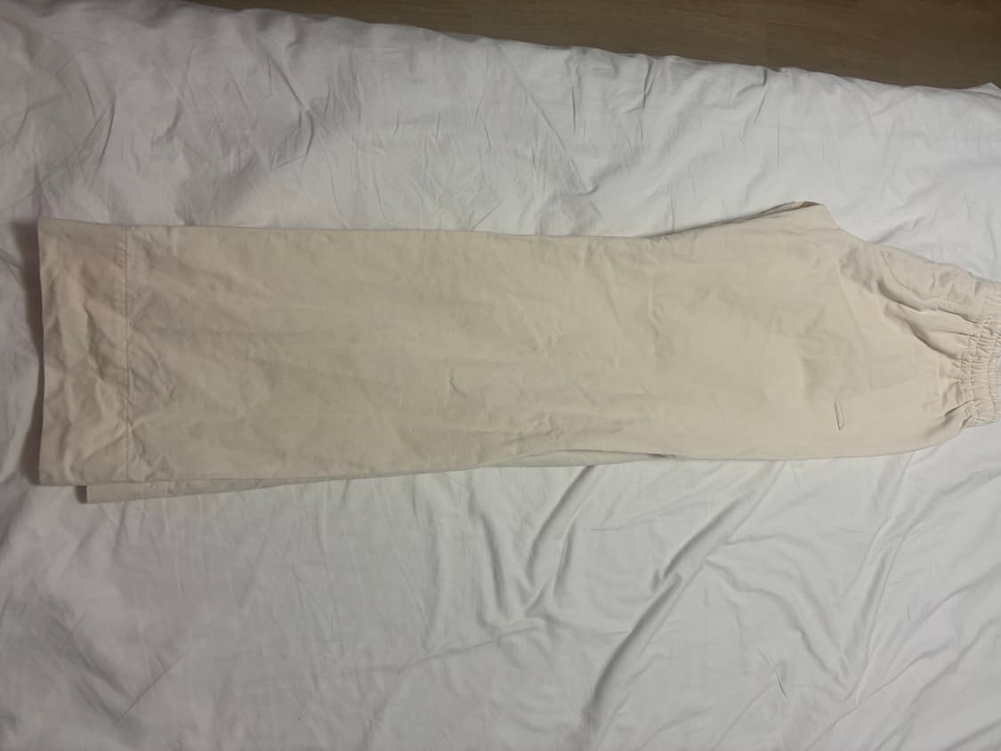마가렛호웰 DRY COTTON LINEN 밴딩 팬츠 아이보리 상품이미지1