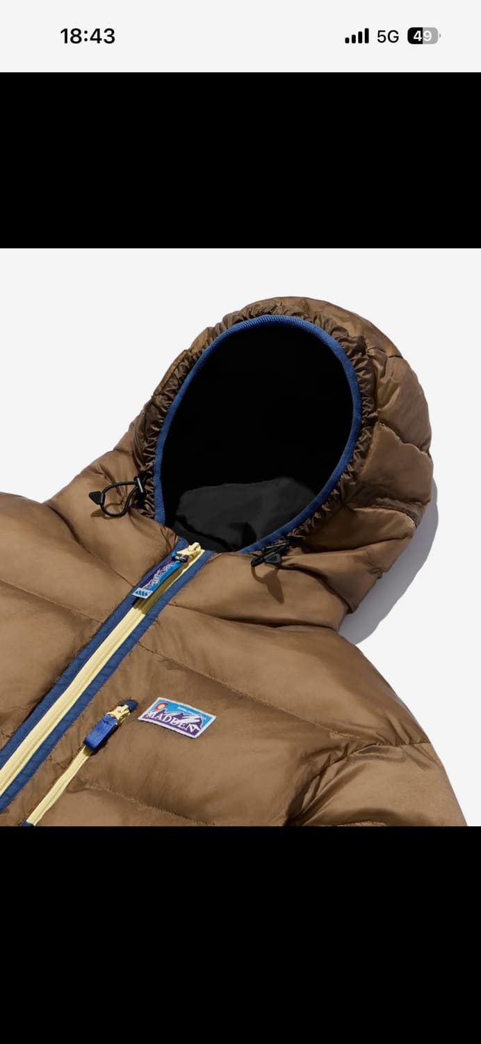 매든 브라운 패딩 파카 M 상품이미지3
