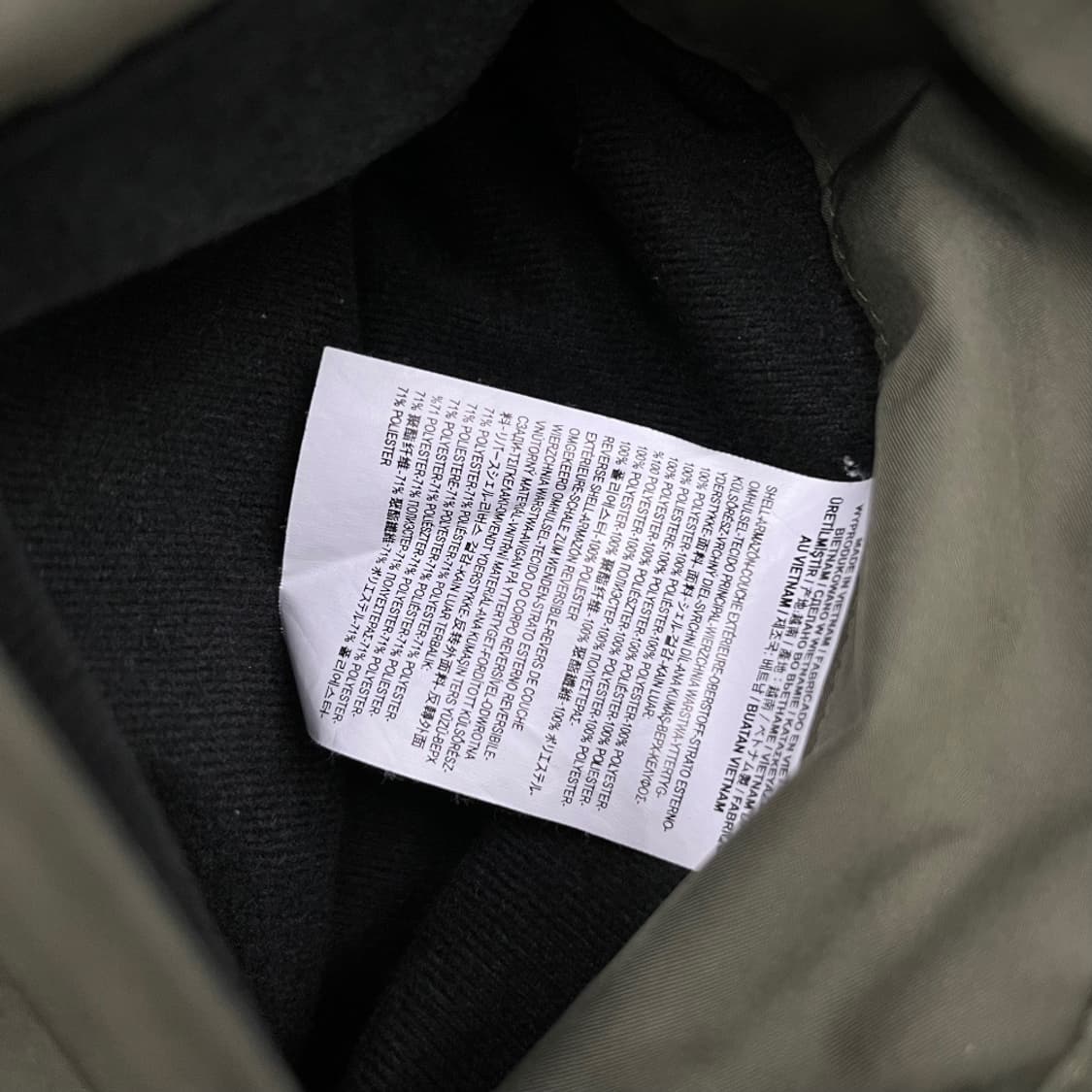 반스 카키 리버시블 뽀글이 자켓 XL 상품이미지7