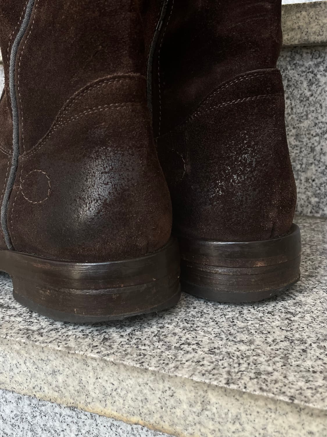 [40]부테로 웨스턴 부츠 다크브라운 러프아웃 메이드 인 이태리 상품이미지6