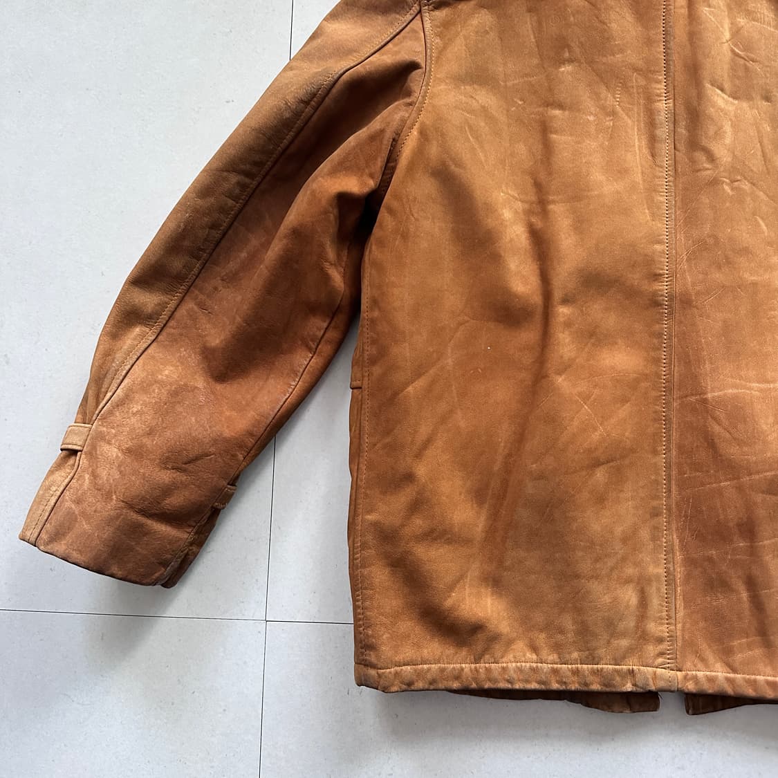 80s 쇼트 Schott 빈티지 스웨이드 가죽 자켓 38 USA MADE 상품이미지9